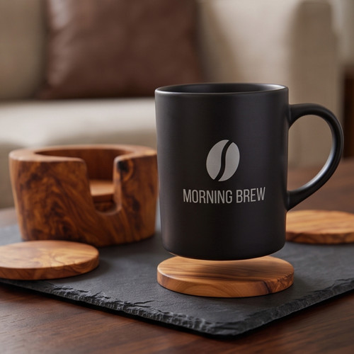 Olive wood coaster - coaster, set