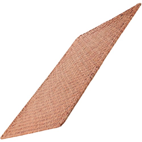 Place mat rustic woven - woven, coffee