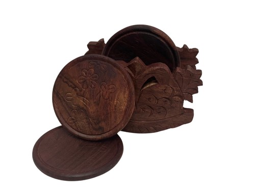 Handcrafted wooden coaster - coaster, set