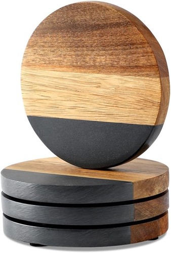 Slate acacia wood - slate, drinks