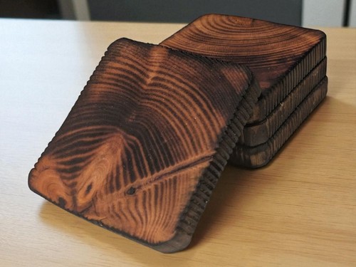Set charred rustic end - set,