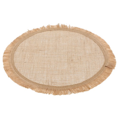 Reusable rustic jute round - rustic,