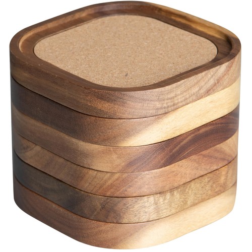 Acacia wood coasters inch - coasters,