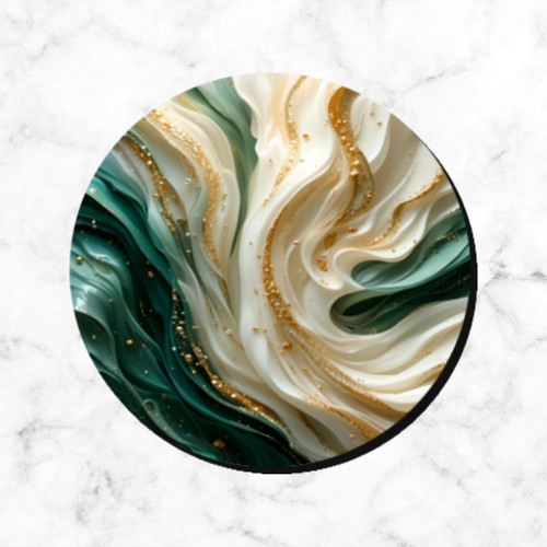 Coasters marble green - coasters,