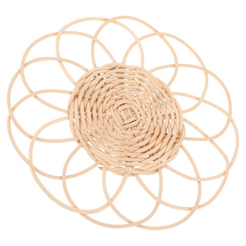 Rustic rattan coaster coffee - coaster,