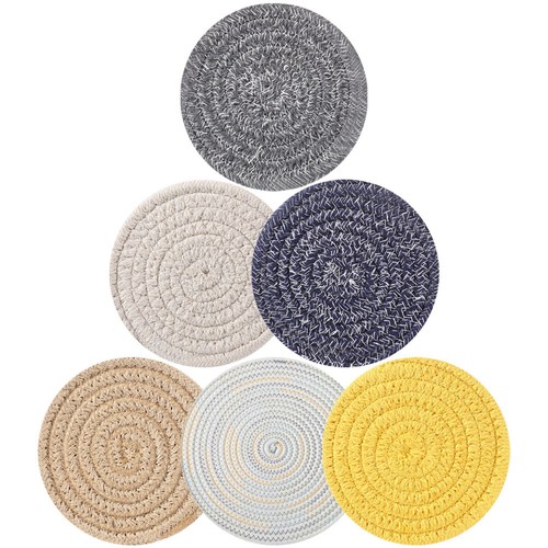 6pcs rustic braided cotton - 6pcs,