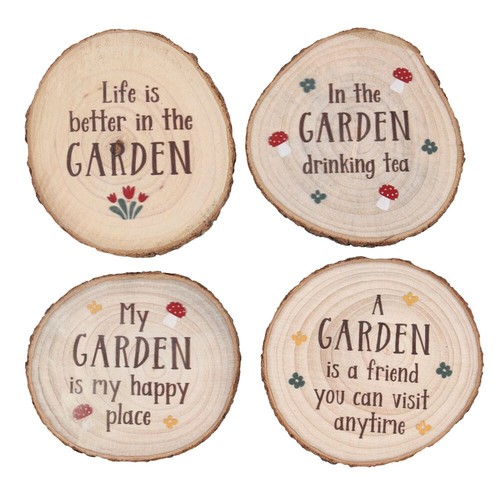 Garden coasters set 4 - garden,