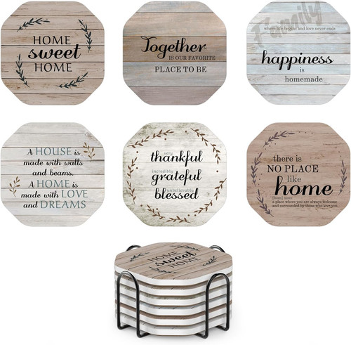 Rustic farmhouse coasters for - farmhouse,