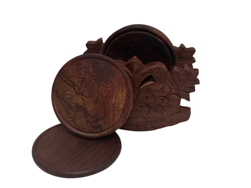 Handcrafted wooden coaster - handcrafted,