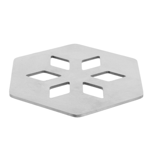Silver hexagon stainless steel - hexagon,
