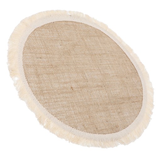 Reusable rustic jute placemat - jute,