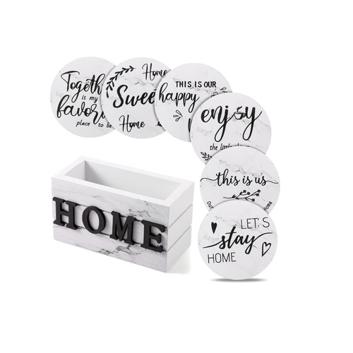 Farmhouse coasters pack - farmhouse,