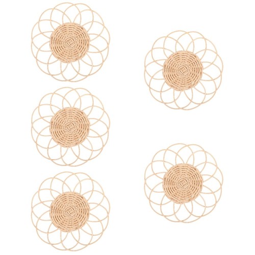 Pcs woven coaster for - 5, dinner